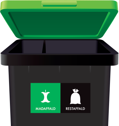 Mobil Billede: sorteringsguide til genbrugsbeholder 